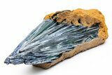 Gemmy, Emerald-Green Vivianite Crystal Cluster - Brazil #218203-2